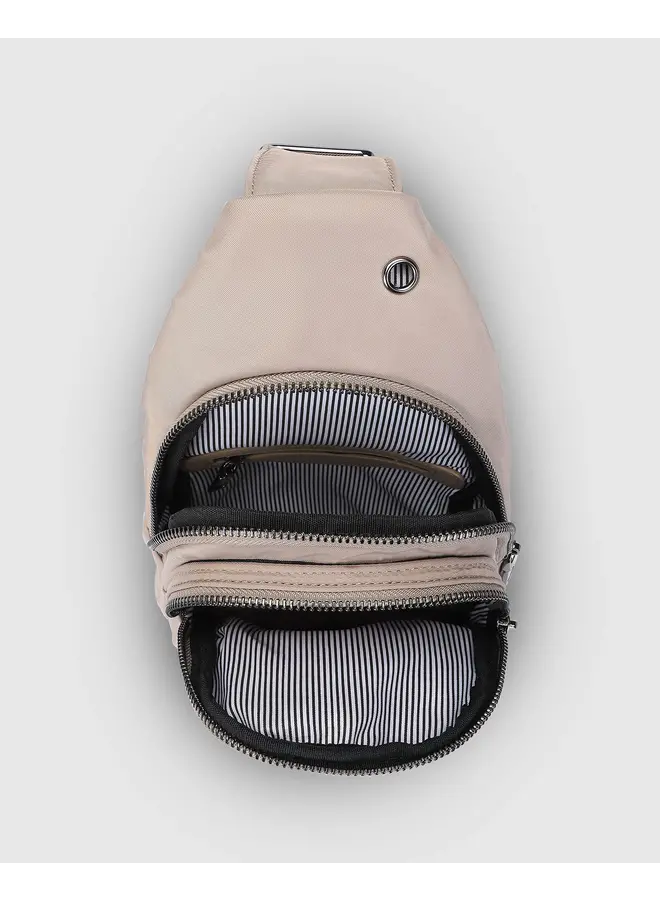 Boyd Nylon Sling Bag Beige