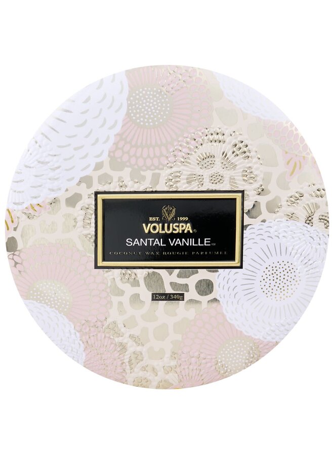 Santal Vanille 3 Wick Tin Candle