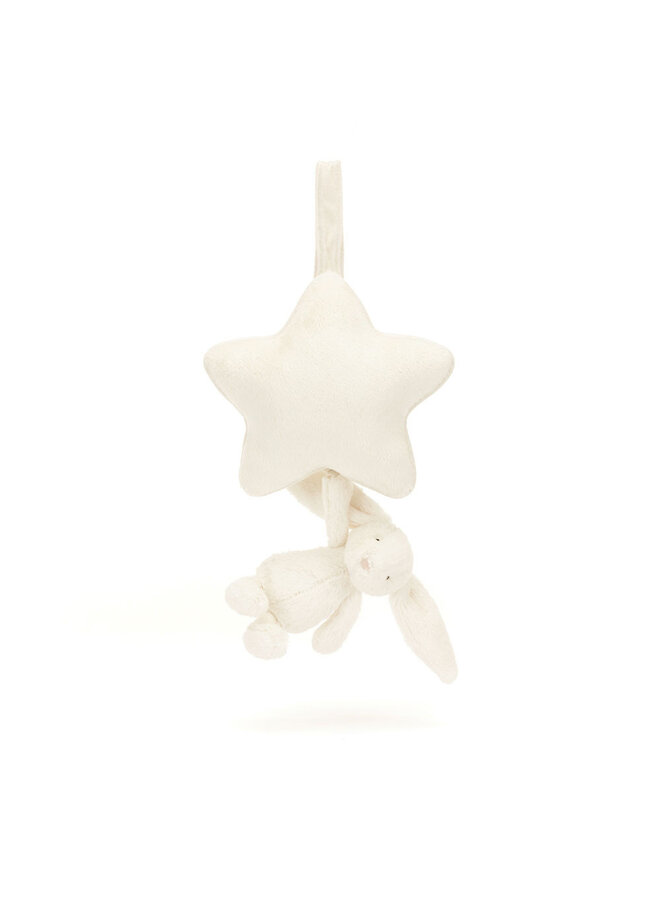 Bashful Cream Bunny Musical Pull