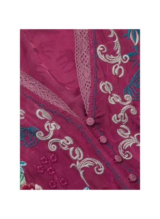 Velouette Blouse Charis Rose Wine