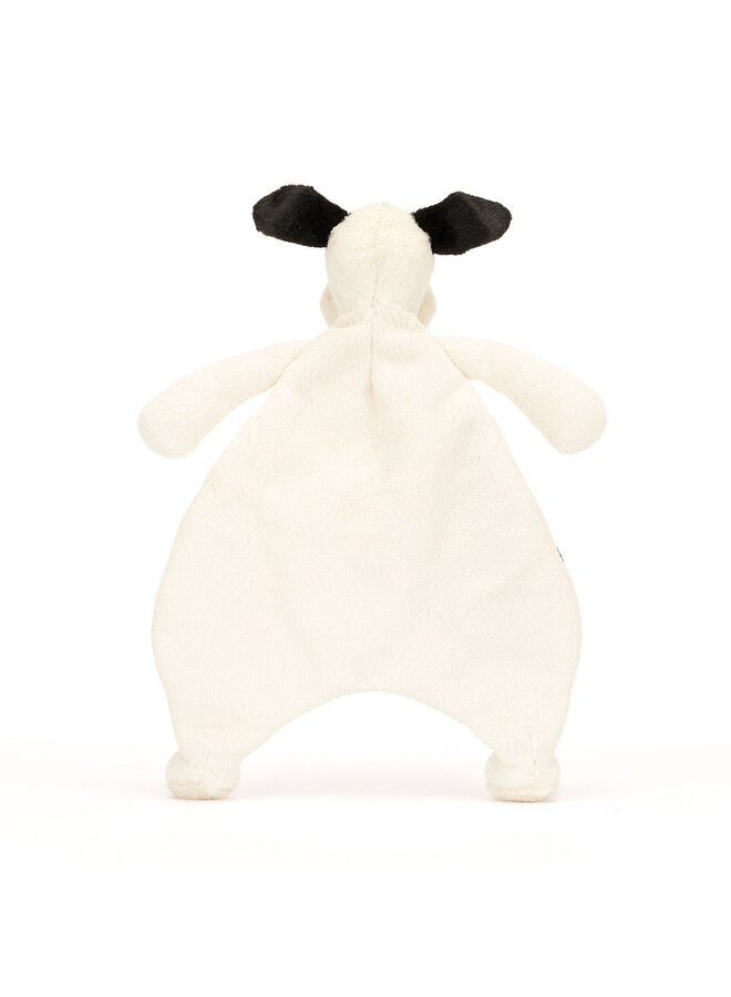 Bashful Black & Cream Puppy Comforter