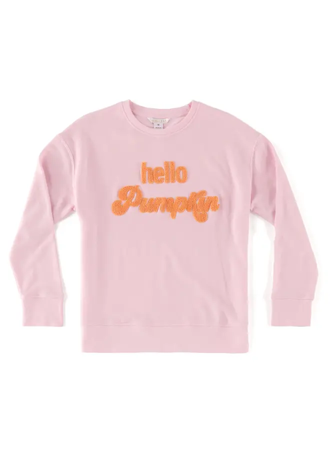 Hello Pumpkin Pink Sweatshirt