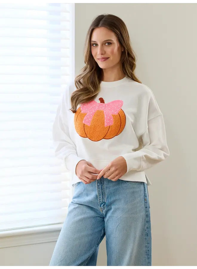 Pretty Pumpkin Sweatshirt Ivory
