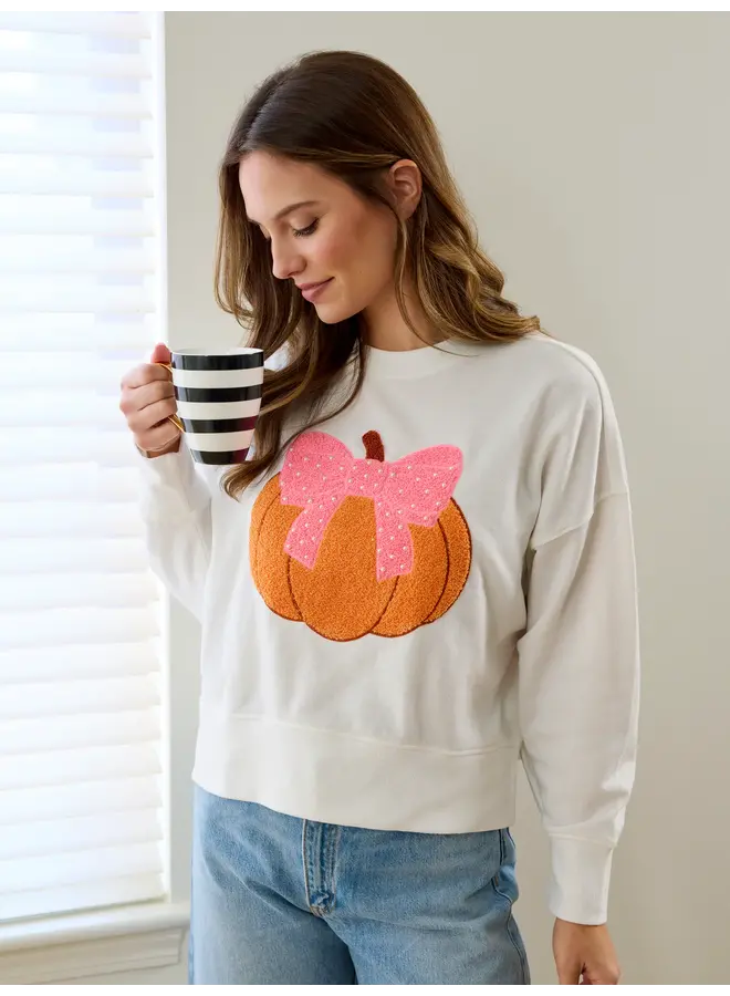 Pretty Pumpkin Sweatshirt Ivory