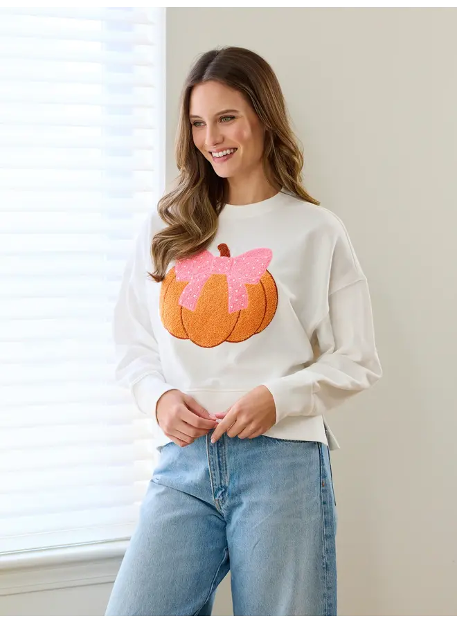 Pretty Pumpkin Sweatshirt Ivory