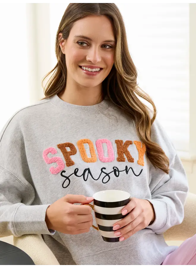 Spooky Season Sweatshirt Gray