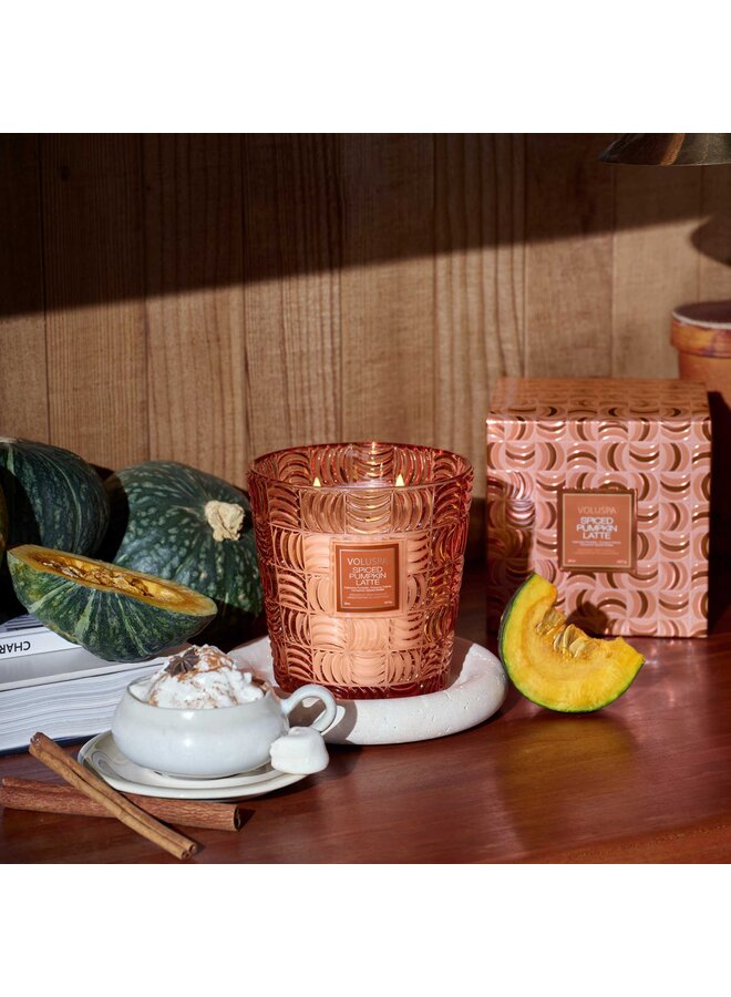 Spiced Pumpkin Latte 3 Wick Hearth Candle