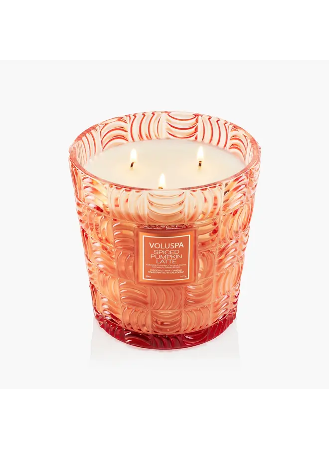 Spiced Pumpkin Latte 3 Wick Hearth Candle