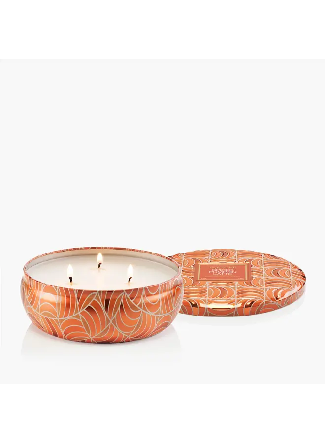 Spiced Pumpkin Latte 3 Wick Tin Candle