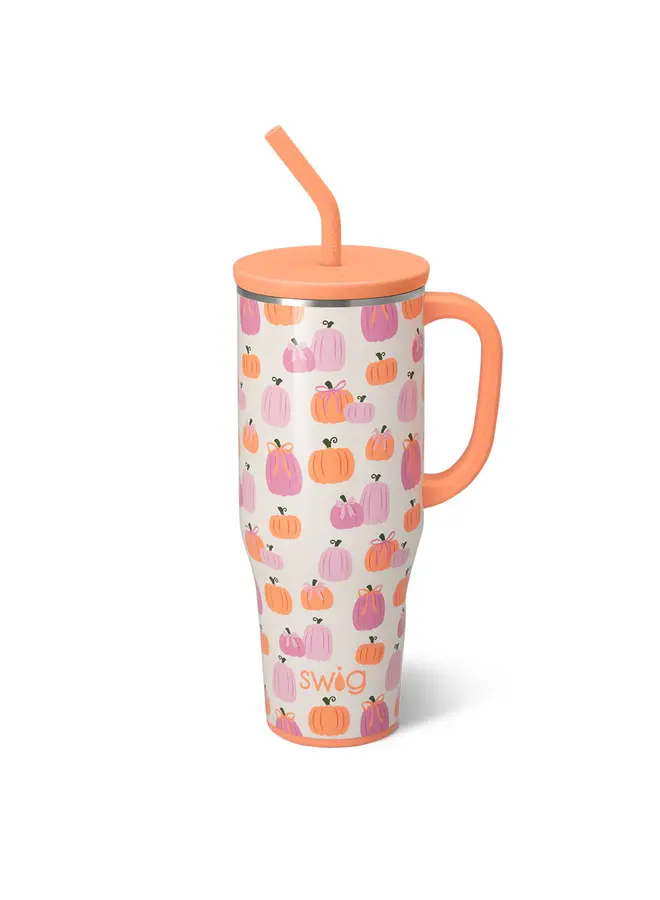 Mega Mug 40oz Pumpkins and Bows