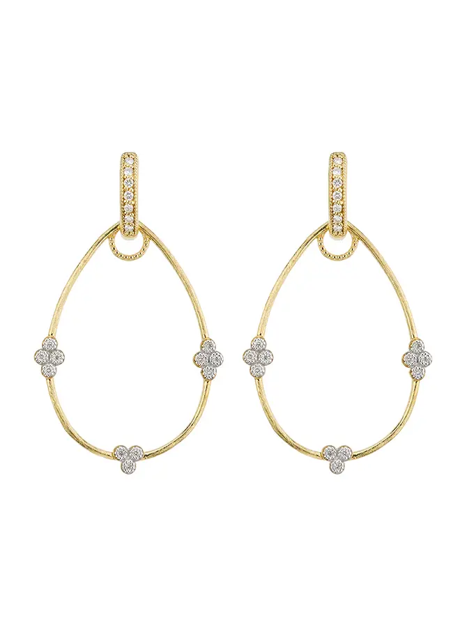 Simple Provence Pear Earring Charm Frames