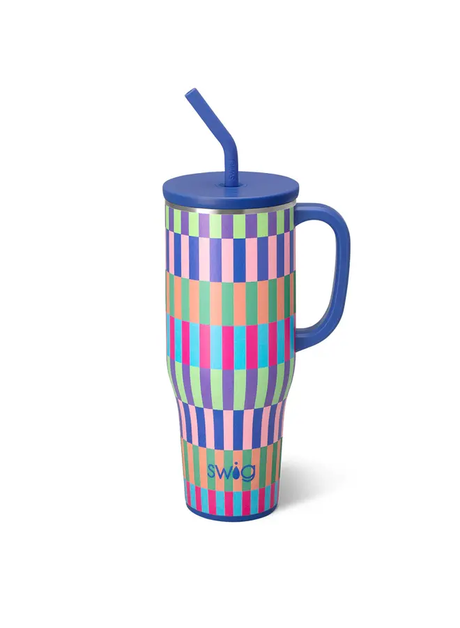 Mega Mug 40oz Brite Stripe