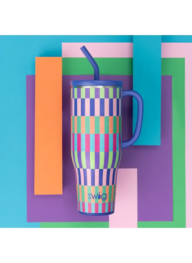 Mega Mug 40oz Brite Stripe