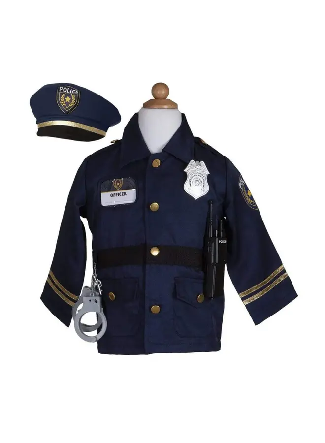 Police Officer Set w/5 Accessories Size 5-6