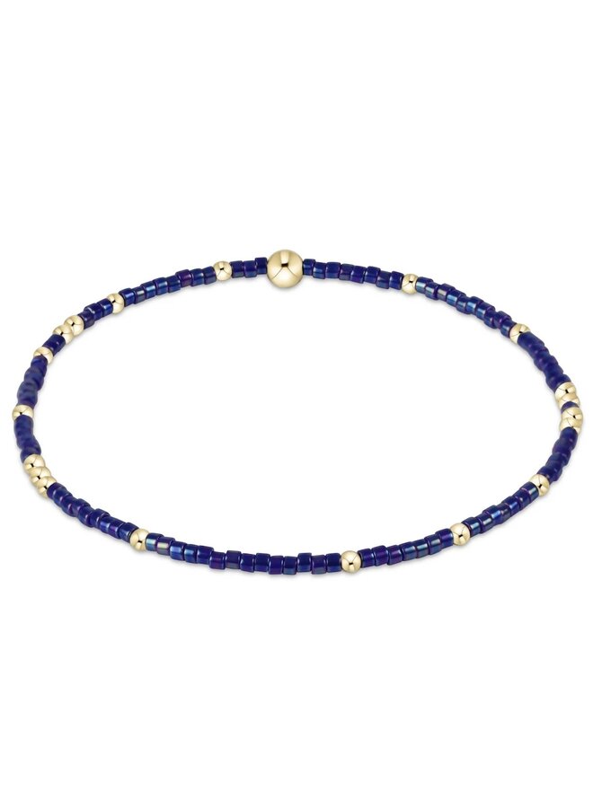 Hope Unwritten Bead Bracelet - Blue Metallic