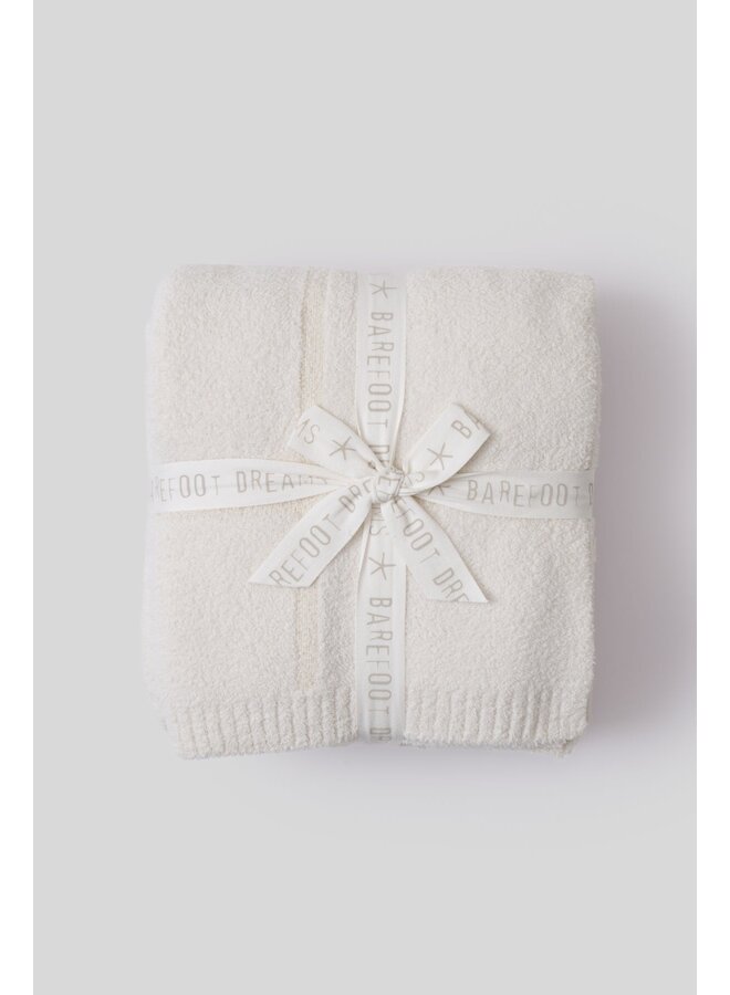 CozyChic Cotton Tonal Plaid Throw Cream