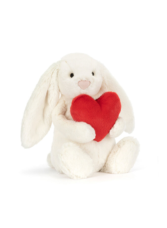 Bashful Red Love Heart Bunny