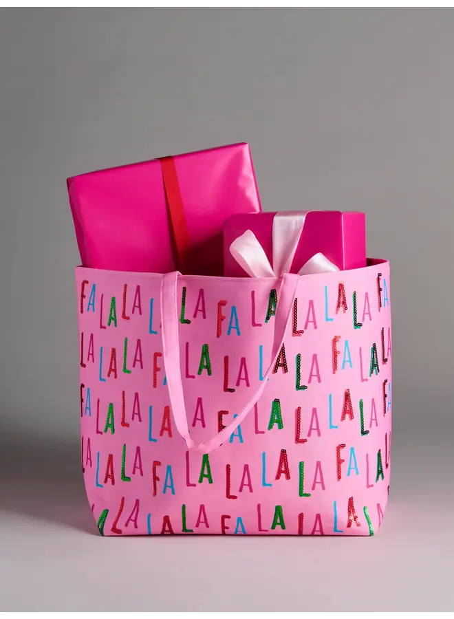 Fa La La Gifting Tote Pink