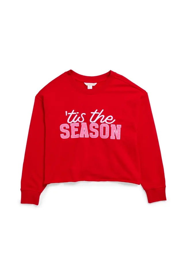 Tis The Season Lounge Sweatshirt Red