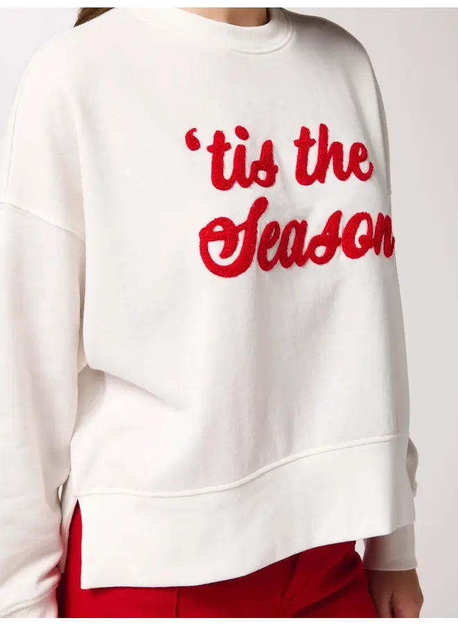 Tis The Season Sweatshirt Ivory
