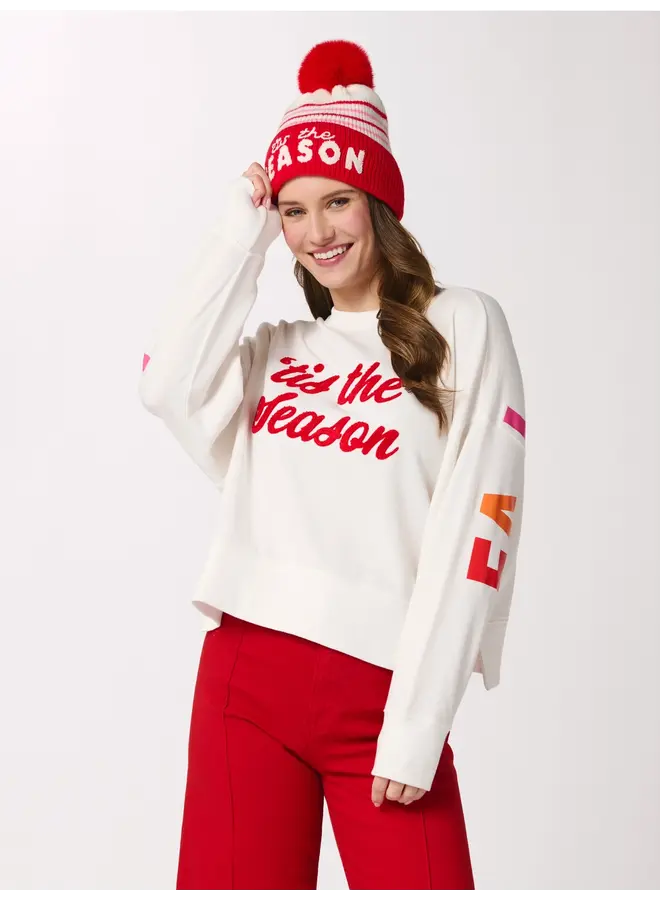 Tis The Season Sweatshirt Ivory