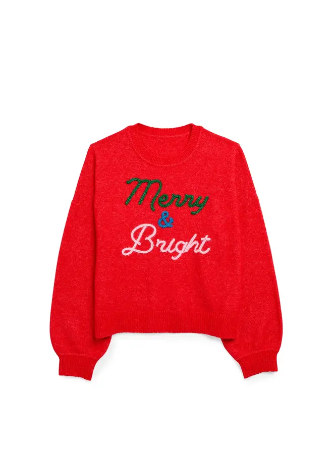 Merry & Bright Sweater Red