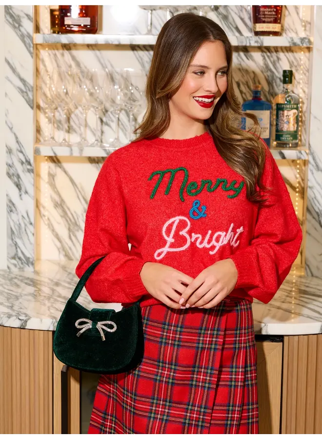Merry & Bright Sweater Red