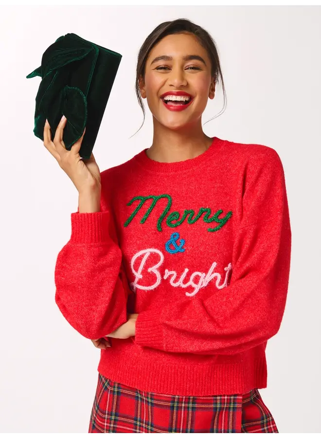 Merry & Bright Sweater Red