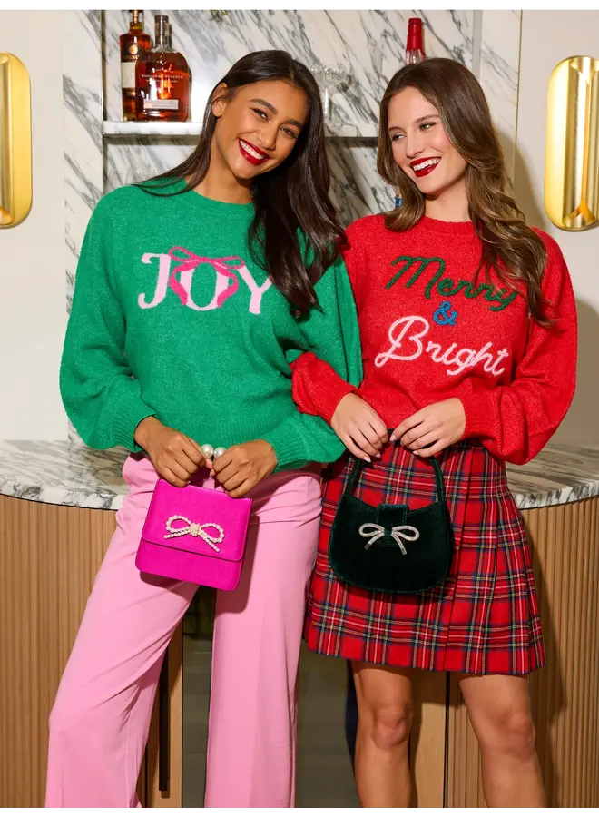 Merry & Bright Sweater Red