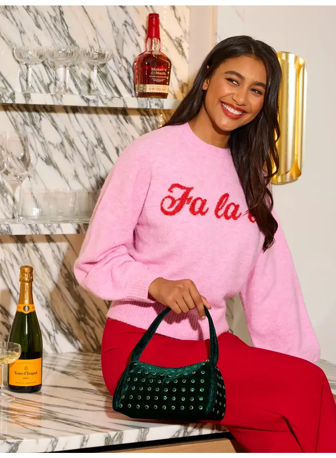 Fa La La Sweater Bubblegum