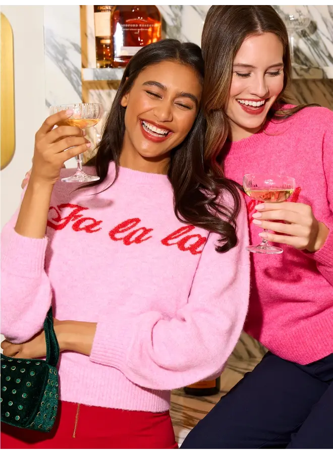 Fa La La Sweater Bubblegum
