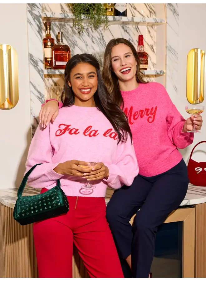 Fa La La Sweater Bubblegum