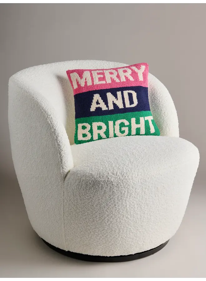 Merry and Bright Tufted Pillow