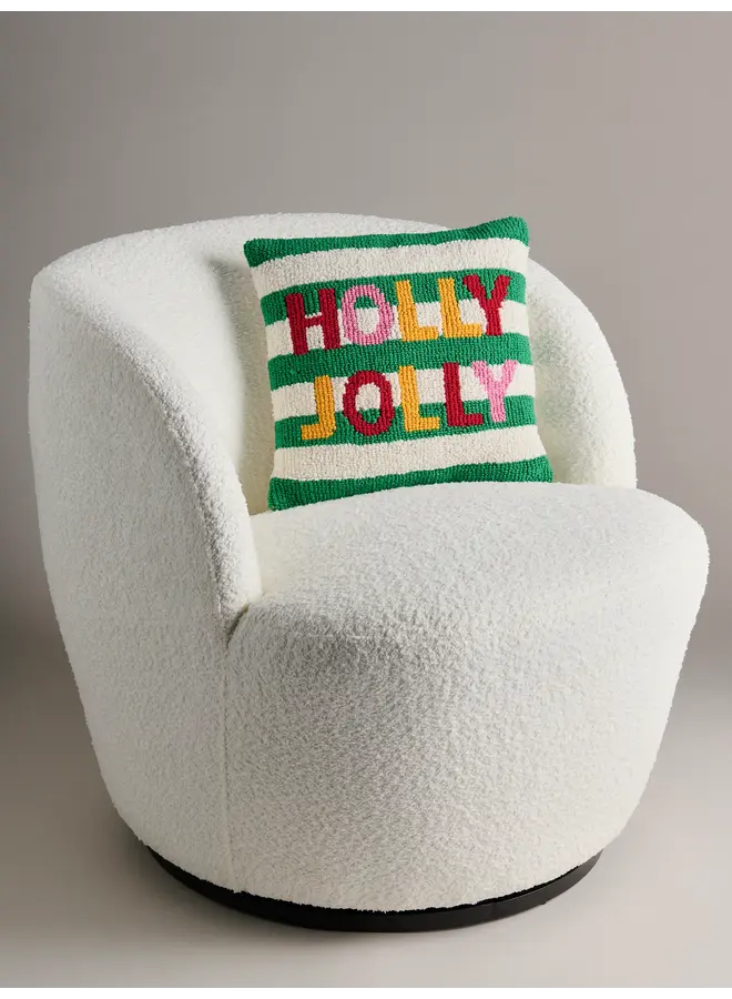 Holly Jolly Tufted Pillow