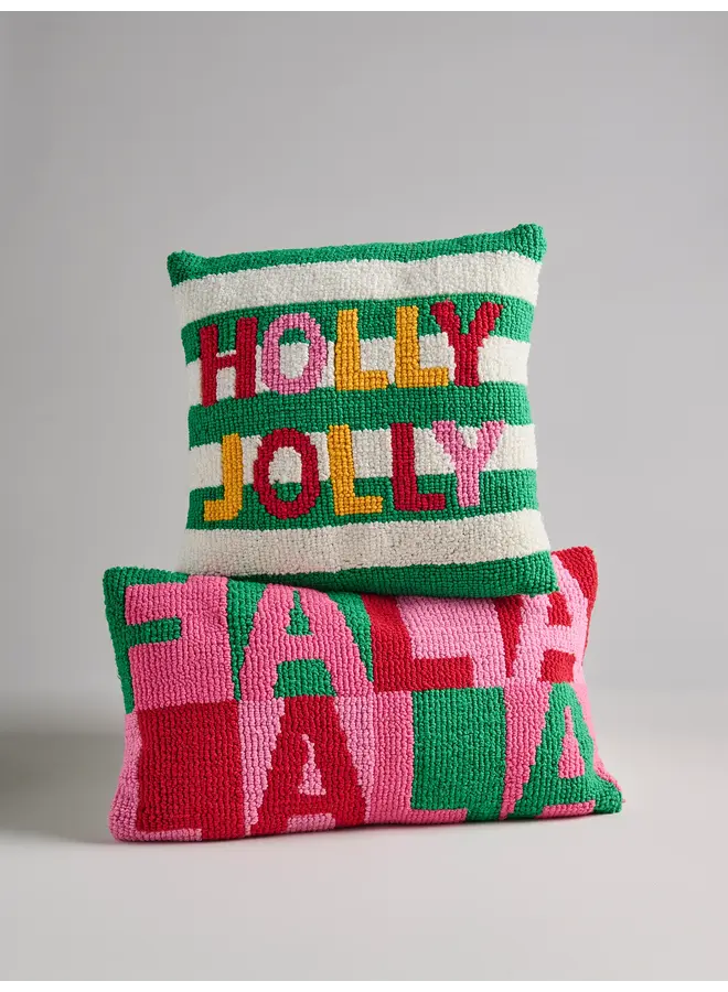 Holly Jolly Tufted Pillow