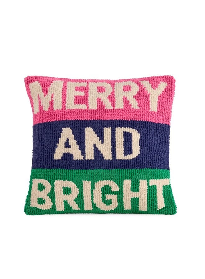 Merry and Bright Tufted Pillow