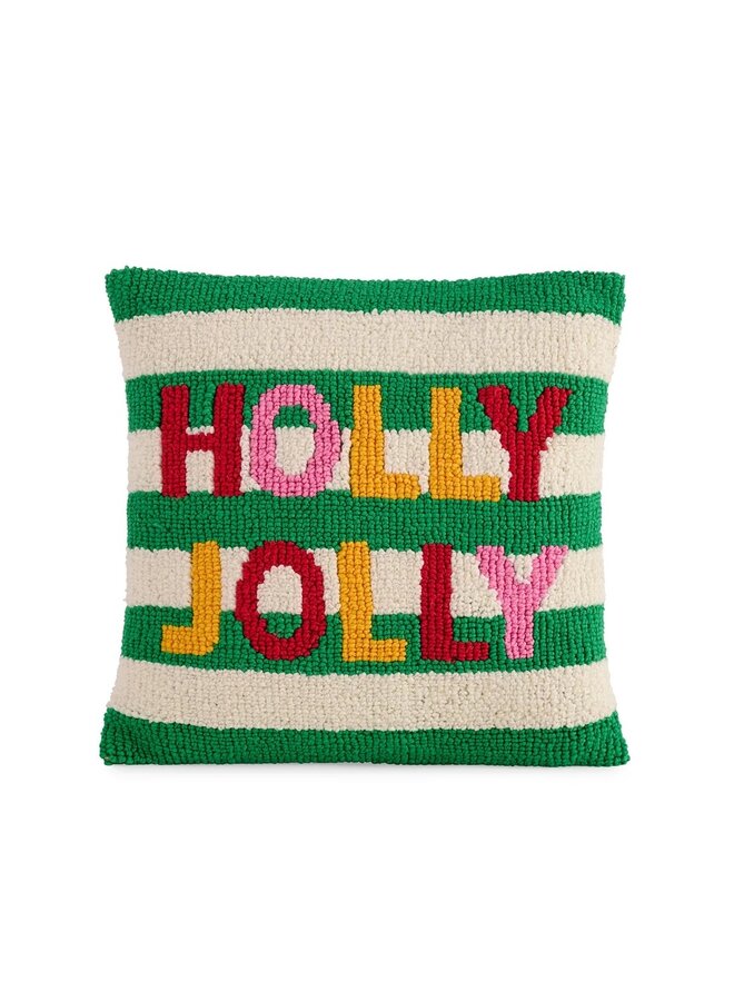 Holly Jolly Tufted Pillow