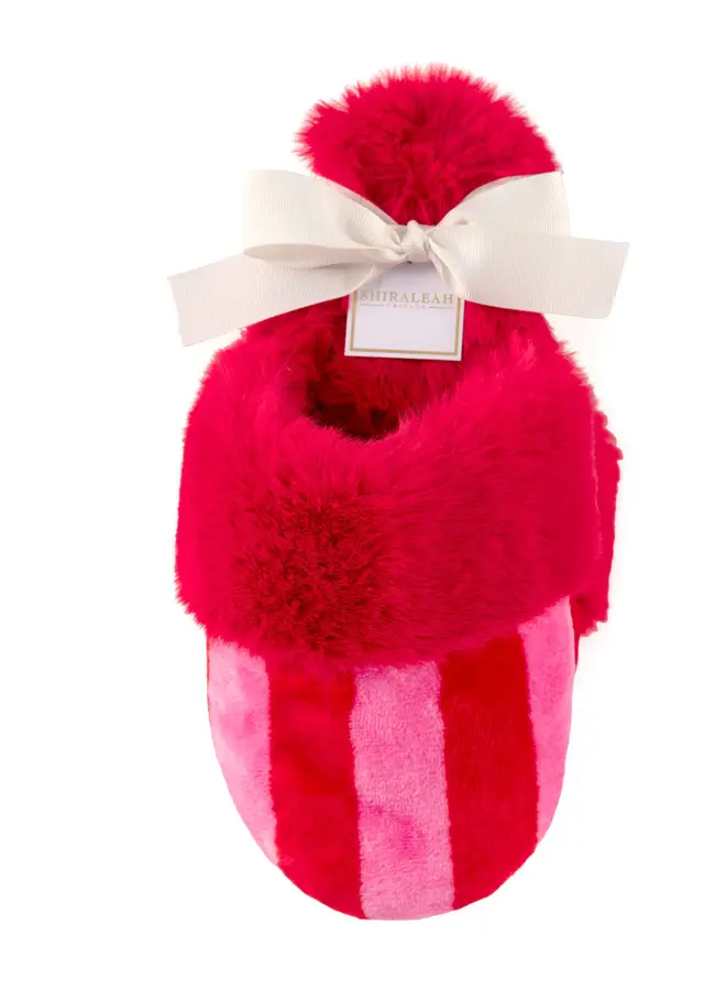 Felicity Slippers Red Stripe