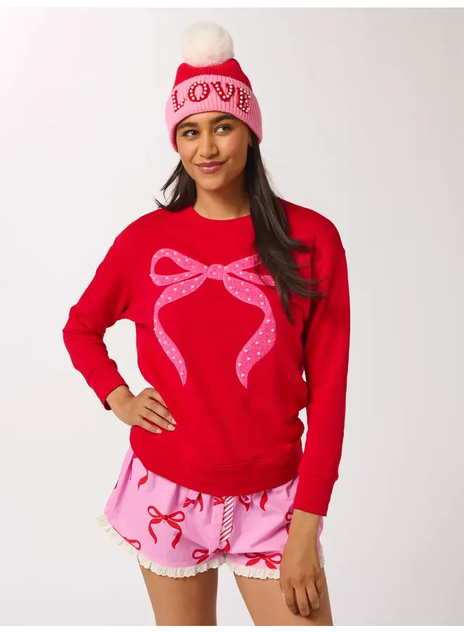 Bow Boxer Shorts Pink