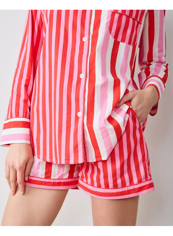 Gift Wrapping Peppermint Swirl Long Sleeve Shirt & Shorts Set PREORDER!