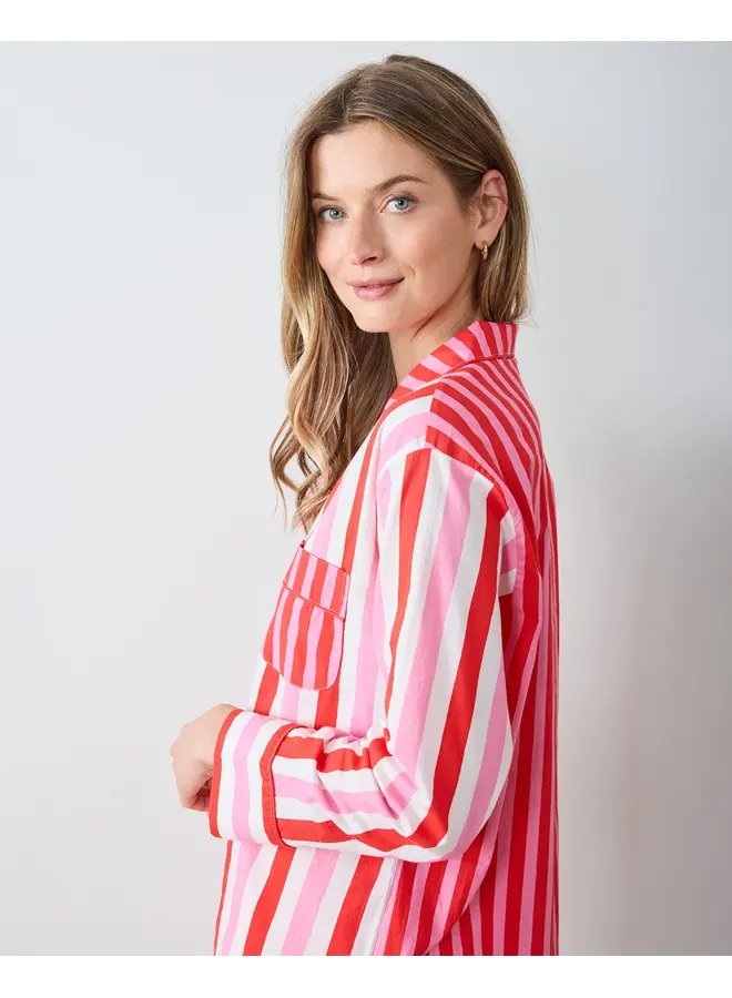 Gift Wrapping Peppermint Swirl Long Sleeve Shirt & Shorts Set PREORDER!