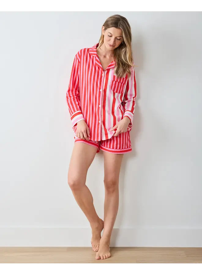 Gift Wrapping Peppermint Swirl Long Sleeve Shirt & Shorts Set PREORDER!