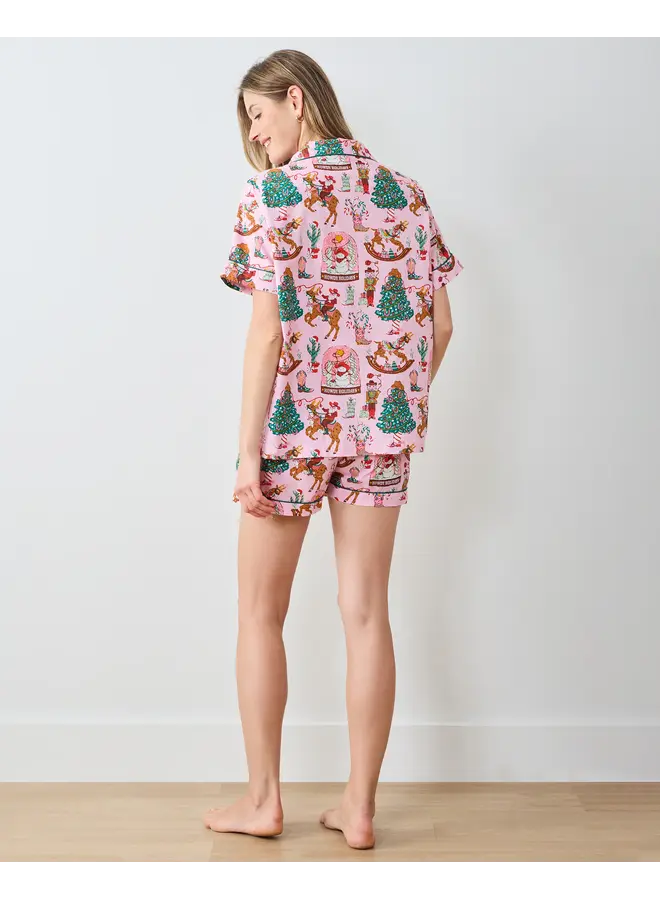 Cowboy Christmas Pink Boots Short Set PREORDER!