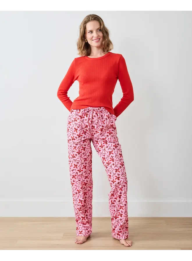 Red Ribbons Pink Tinsel Long Pants PREORDER!