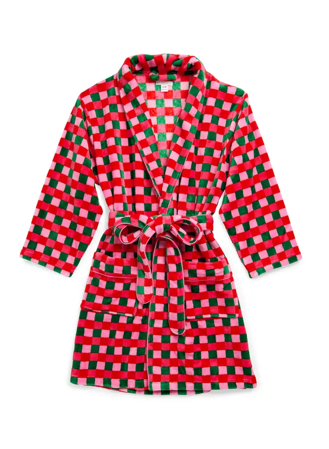 Checkered Robe Multi
