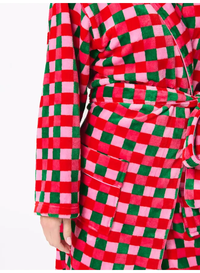 Checkered Robe Multi