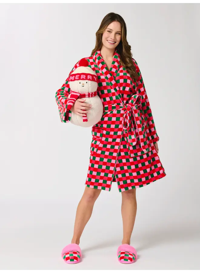 Checkered Robe Multi