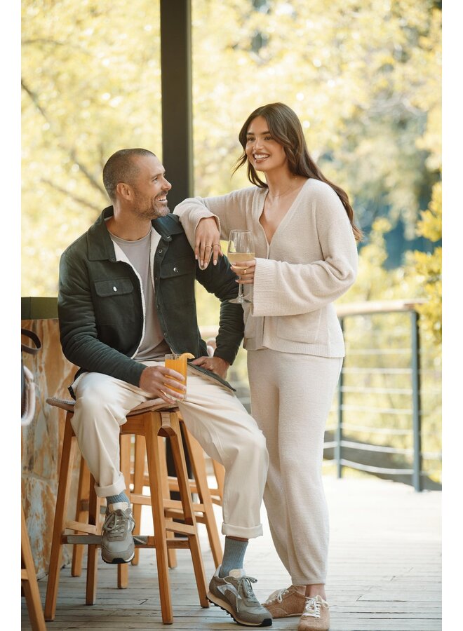 CozyChic Lite Barrel Leg Pant Stone