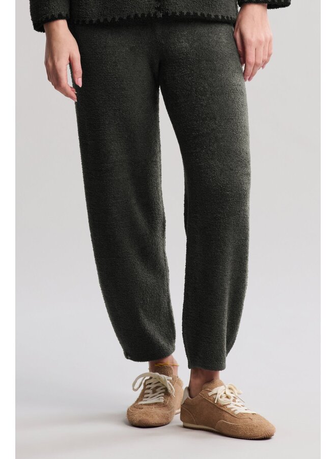 CozyChic Lite Barrel Leg Pant Dark Moss