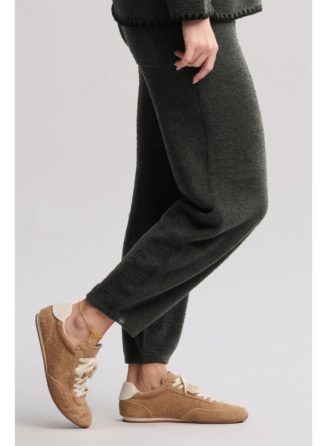 CozyChic Lite Barrel Leg Pant Dark Moss